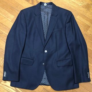 トミーヒルフィガー(TOMMY HILFIGER)のトミーヒルフィガー　メンズ　紺ブレザー　Ｌサイズ　USED(テーラードジャケット)