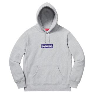 シュプリーム(Supreme)のSupreme Bandana Box Logo Heather Grey M(パーカー)