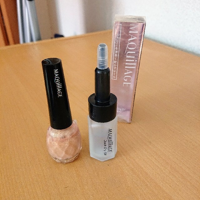 MAQuillAGE(マキアージュ)のMAQuillAGE グロッシーネールカラー PK145＆クイックドライオイル コスメ/美容のネイル(ネイルケア)の商品写真