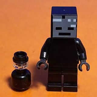 レゴ(Lego)のレゴ★ブラック単色ミニフィグ マイクラVer. オリジナルアレンジ 激レア(キャラクターグッズ)