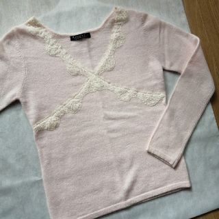 エフデ(ef-de)の◇美品◇レース ニット さくら色🌸(ニット/セーター)