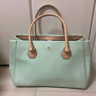 ケイトスペードニューヨーク(kate spade new york)の【週末限定値下げ】ケイトスペード　ミントグリーン　トートバッグ(トートバッグ)