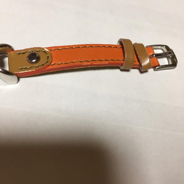 腕時計 レディース 革ベルト アナログ 華奢 リストウォッチ オレンジ レディースのファッション小物(腕時計)の商品写真