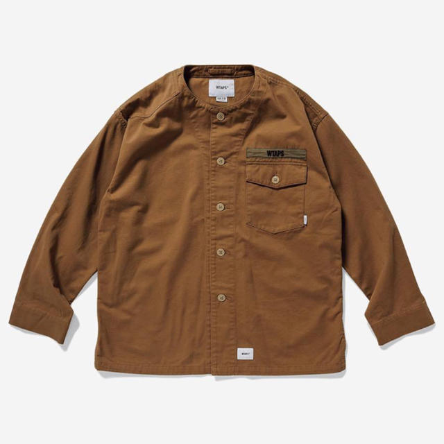 W)taps(ダブルタップス)のWTAPS 19AW SCOUT LS SHIRT BEIGE S スカウト メンズのトップス(シャツ)の商品写真