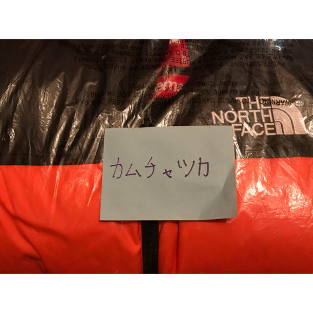Supreme(シュプリーム)のsupreme north face nuptse jacket orange メンズのジャケット/アウター(ダウンジャケット)の商品写真