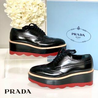 プラダ(PRADA)の1383 プラダ ウィングチップ シューズ(スニーカー)