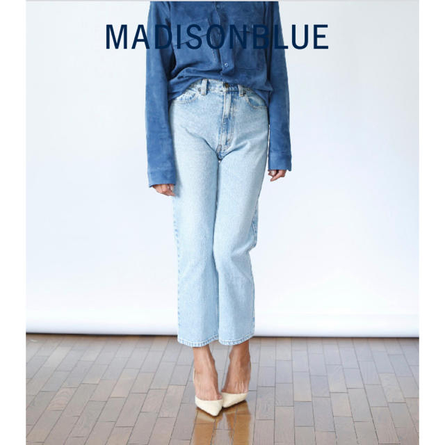 MADISONBLUE - 【MADISON BLUE】5 Pocket Cropped Denim/01の+