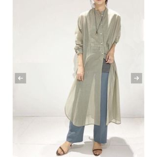 プラージュ(Plage)のPlage  新品★【R’IAM 】オーガンジーロングシャツ(シャツ/ブラウス(長袖/七分))