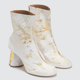 マルタンマルジェラ(Maison Martin Margiela)のMaison Margiela Crushed レザーブーツ(ブーツ)