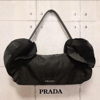 プラダ(PRADA)のPRADA プラダ フリル バッグ ショルダーバッグ 可愛い ナイロン(ハンドバッグ)