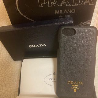 プラダ(PRADA)の【sakura様専用】PRADA iPhone8ケース　ブラック(iPhoneケース)