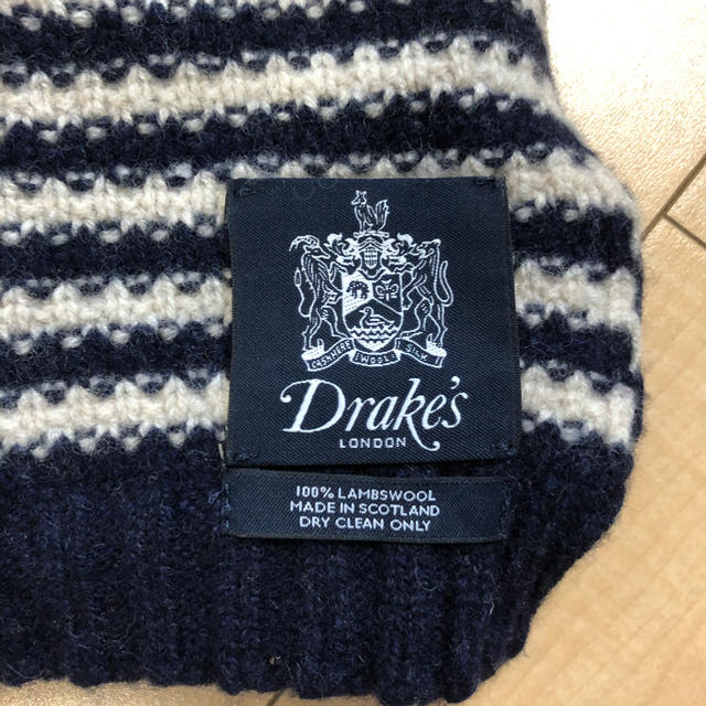 DRAKES(ドレイクス)のドレイクス　マフラー　ボーダー　 メンズのファッション小物(マフラー)の商品写真