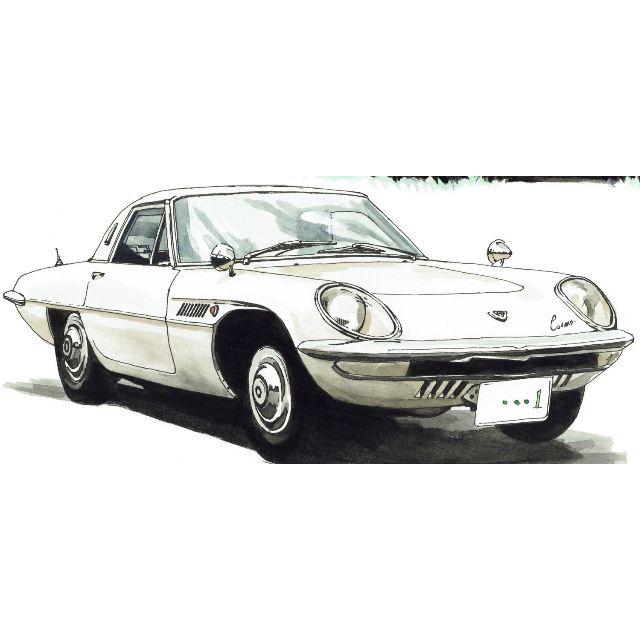 NC-373 RX-7/コスモスポーツ限定版画 直筆サイン額装●作家平右ヱ門 3