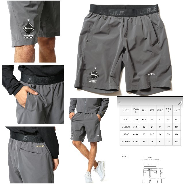 F.C.R.B.(エフシーアールビー)のFCRB STRETCH LIGHT WEIGHT SHORTS メンズのパンツ(ショートパンツ)の商品写真