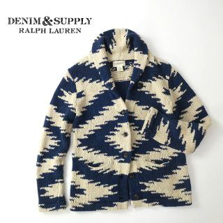 デニムアンドサプライラルフローレン ショールカラーカーディガンの