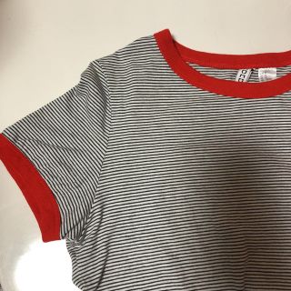 エイチアンドエム(H&M)のボーダーTシャツ(Tシャツ(半袖/袖なし))