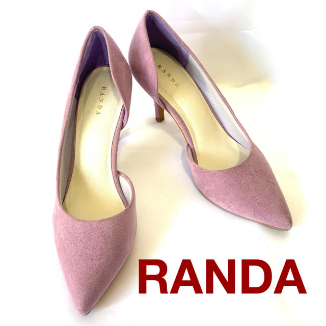 RANDA(ランダ)の【美品】RANDA パープル スエード パンプス 22.5cm レディース レディースの靴/シューズ(ハイヒール/パンプス)の商品写真