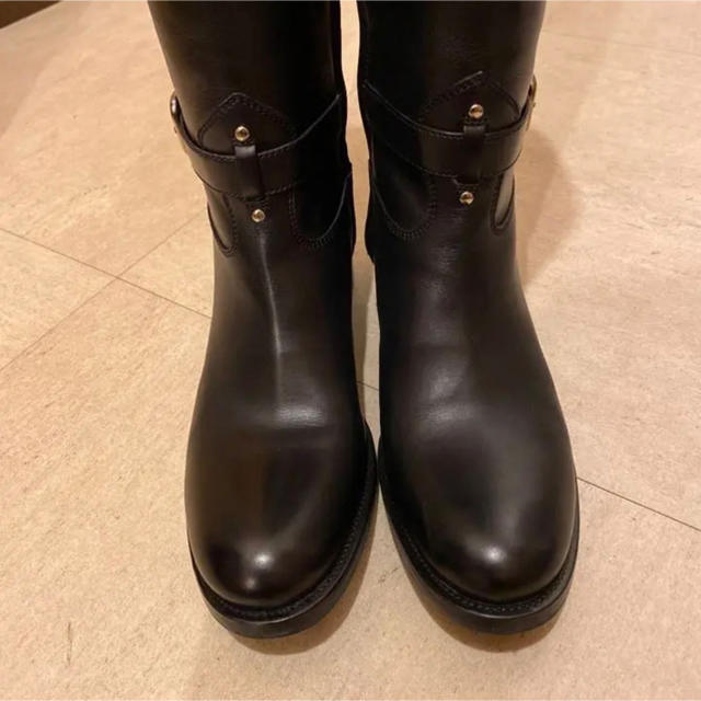 美品】PRADA プラダロングブーツ (ブラック) 美品】PRADA プラダロングブーツ (ブラック)