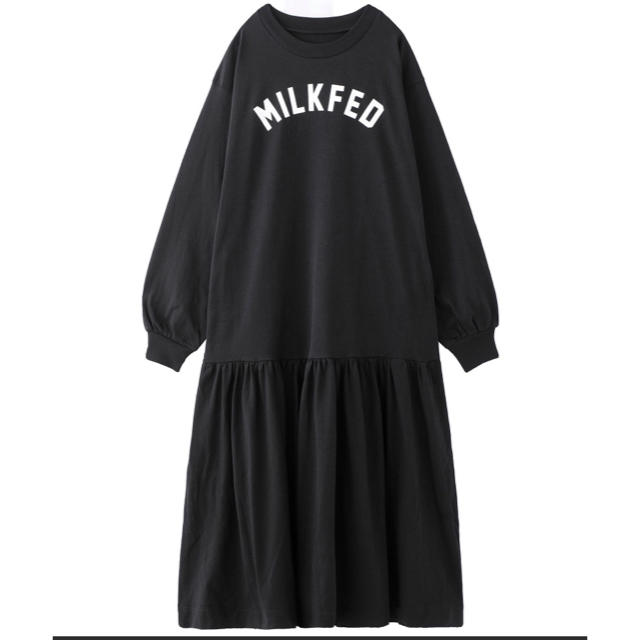 MILKFED.(ミルクフェド)の値下げ！SALE！ミルクフェド MILKFED. ワンピース 黒 レディースのワンピース(ロングワンピース/マキシワンピース)の商品写真