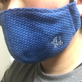 剣道 剣道部限定⁉︎ 藍染刺し子生地マスク(⌒▽⌒)(相撲/武道)