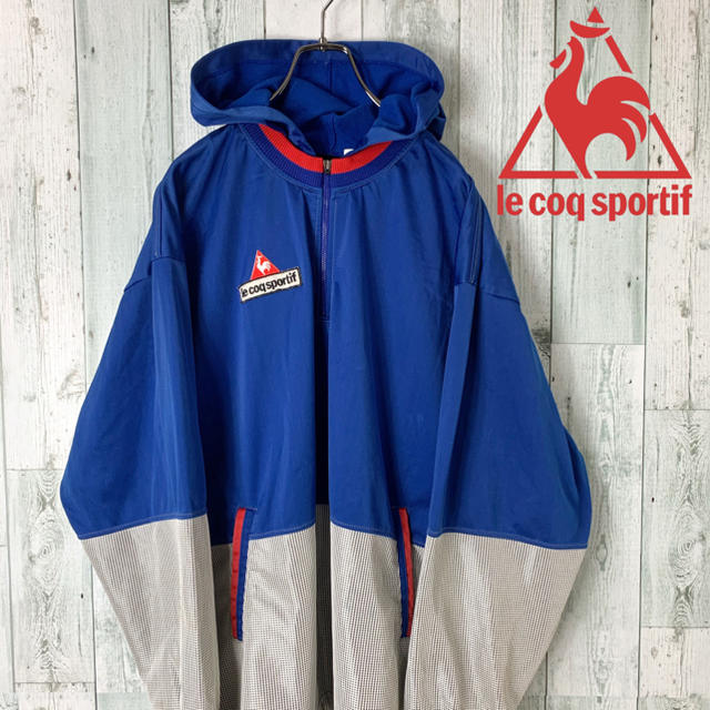 le coq sportif(ルコックスポルティフ)の【個性派】ルコック 90s ハーフジップ トリコカラー ジャージ パーカー メンズのトップス(ジャージ)の商品写真