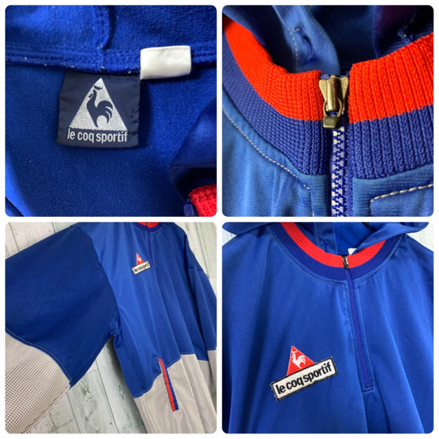 le coq sportif(ルコックスポルティフ)の【個性派】ルコック 90s ハーフジップ トリコカラー ジャージ パーカー メンズのトップス(ジャージ)の商品写真