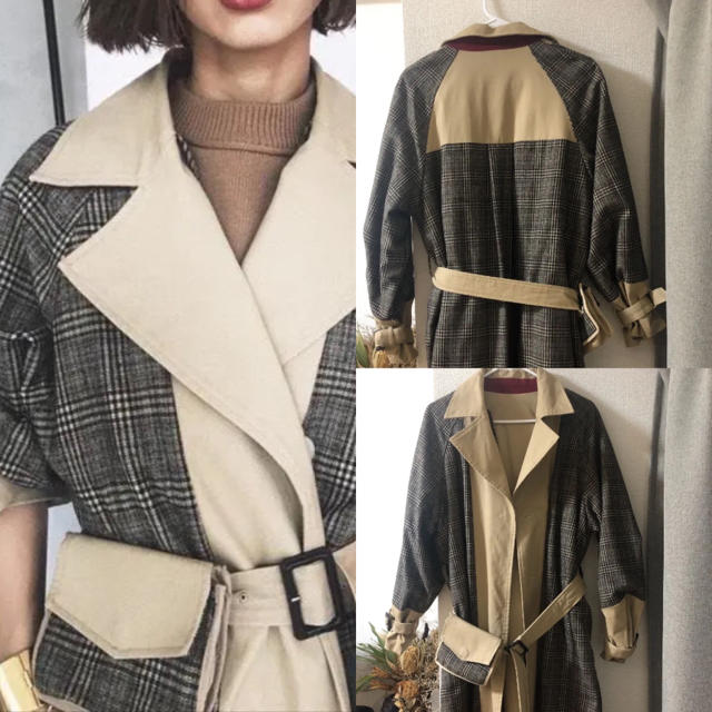 Ameri VINTAGE(アメリヴィンテージ)のaya様　専用です　AMERI reversible trench coat レディースのジャケット/アウター(トレンチコート)の商品写真