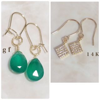 ユナイテッドアローズ(UNITED ARROWS)の14Kgf／K14gf ジルコニアダイヤパヴェピアス／パヴェダイヤピアス(ピアス)