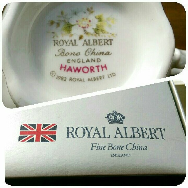 ROYAL ALBERT(ロイヤルアルバート)のロイヤルアルバート ハワース《ファインボーンチャイナ》カップ＆ソーサー 2客 インテリア/住まい/日用品のキッチン/食器(グラス/カップ)の商品写真