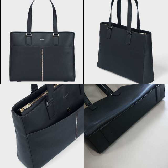 【極美品】Paul Smith トートバッグ インセットマルチストライプ 青