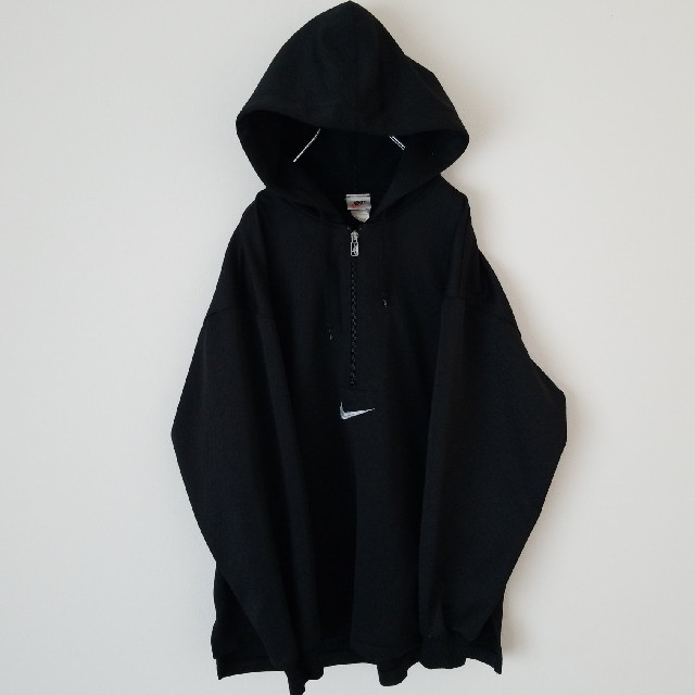 NIKE(ナイキ)の90S NIKE ナイキ パーカー ビックロゴ ハーフジップ オーバーサイズ メンズのトップス(パーカー)の商品写真