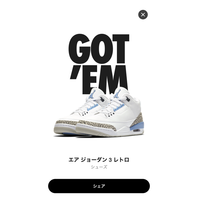 NIKE AIR JORDAN 3 UNC ジョーダン 27.5