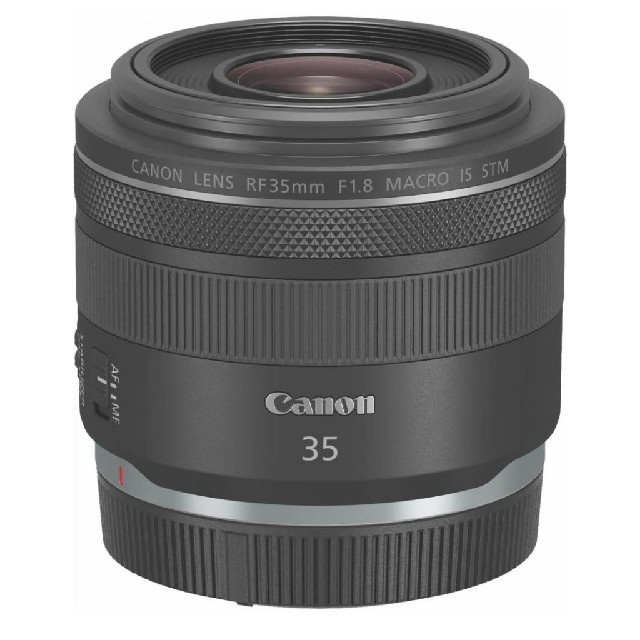 【期間限定】 Canon - Canon 単焦点広角レンズ STM IS マクロ F1.8 RF35mm レンズ(単焦点)