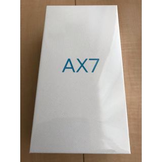 oppo AX7 新品未使用品(スマートフォン本体)