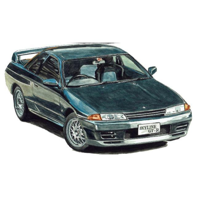 NC-388 GT-R R34/R32限定版画 直筆サイン額装済●作家平右ヱ門 3