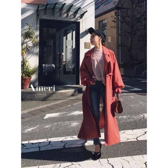 アメリ♡ Ameri VINTAGE バックプリーツ トレンチコート アメリ♡ Ameri VINTAGE バックプリーツ トレンチコート