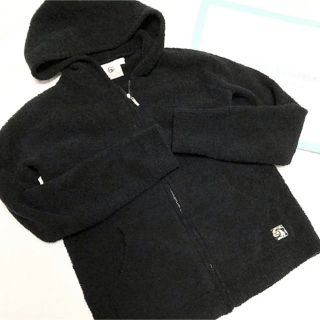 カシウエア(kashwere)のkashwe’re  カシウエア　HOODIE ブラック　M(パーカー)