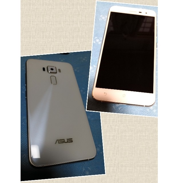 ASUS(エイスース)のzenfone3 ZE520KL 美品 白　値下げ スマホ/家電/カメラのスマートフォン/携帯電話(スマートフォン本体)の商品写真