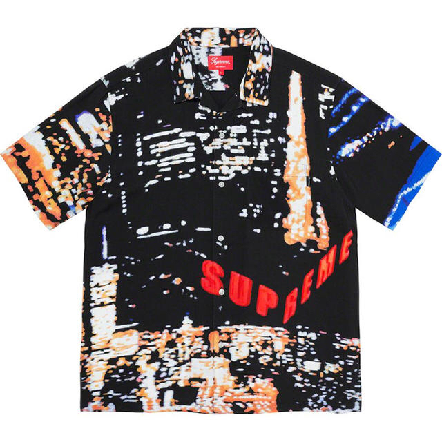 Supreme(シュプリーム)のsupreme city lights rayon s/s shirt M 黒 メンズのトップス(シャツ)の商品写真