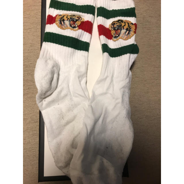 Gucci(グッチ)のタイガー付き ストレッチコットン ソックス メンズのレッグウェア(ソックス)の商品写真