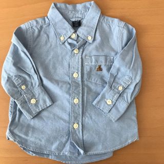 ベビーギャップ(babyGAP)のベビーギャップ　シャツ　ブルー　80サイズ(シャツ/カットソー)