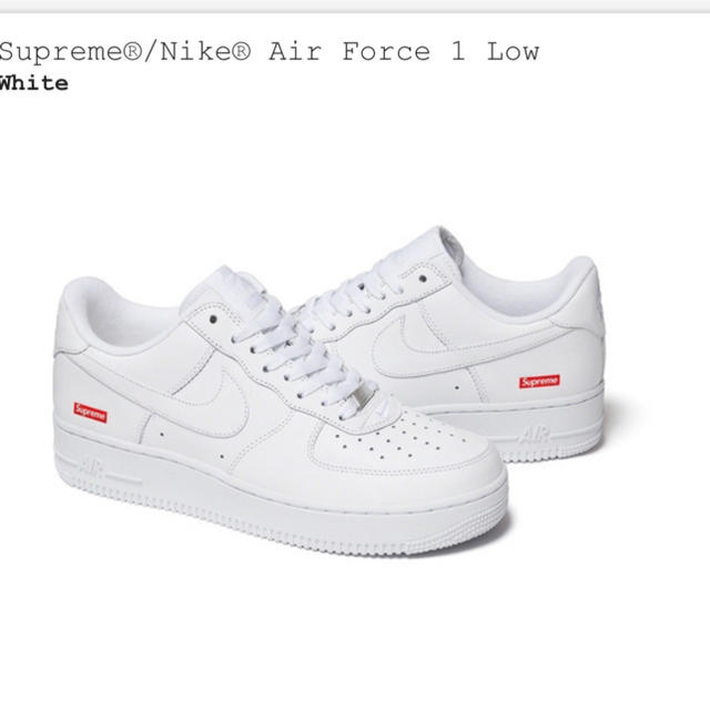 Supreme(シュプリーム)のSupreme®/Nike® Air Force 1 Low メンズの靴/シューズ(スニーカー)の商品写真