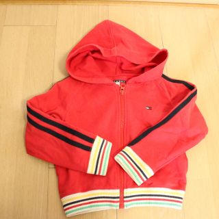 トミーヒルフィガー(TOMMY HILFIGER)のTOMY 赤 パーカ 4T(ジャケット/上着)