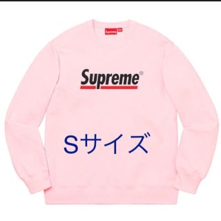 シュプリーム(Supreme)のsupreme Underline Crewneck ピンク S(スウェット)