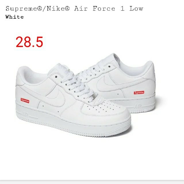 WhiteSIZE【28.5】Supreme®/Nike® Air Force 1 Low