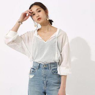 マウジー(moussy)のリネンシャツ(シャツ/ブラウス(長袖/七分))