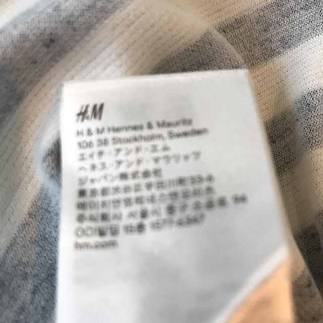 H&M(エイチアンドエム)のボーダーワンピー160センチ キッズ/ベビー/マタニティのキッズ服女の子用(90cm~)(ワンピース)の商品写真