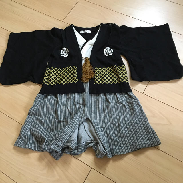 ♡さん専用ページ　初節句 男の子 サイズ80 ロンパース カバーオール キッズ/ベビー/マタニティのベビー服(~85cm)(和服/着物)の商品写真