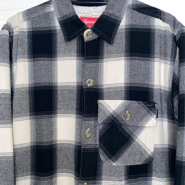 美品 Supreme Buffalo Plaid Sherpa Lined -シャツ