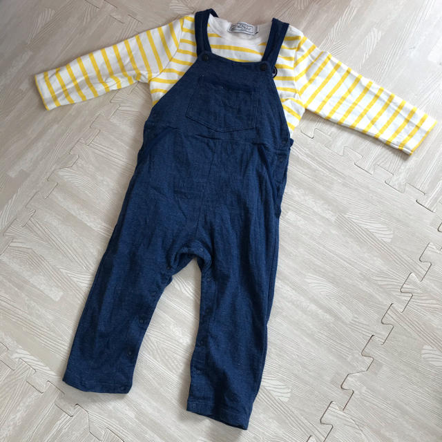 PETIT BATEAU(プチバトー)のプチバトー　サロペットセット キッズ/ベビー/マタニティのキッズ服男の子用(90cm~)(パンツ/スパッツ)の商品写真